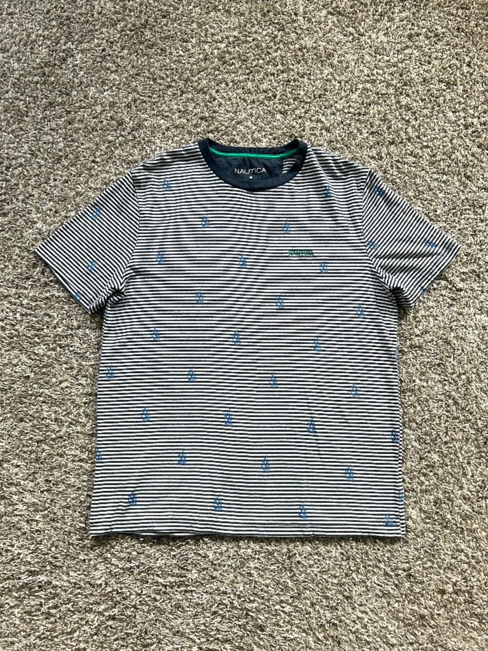 Nautica Men's Striped Pattern T-Shirt
